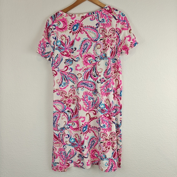 Lilly Pulitzer Nwot Cody Floral T-Shirt Swing Mini Dress Coconut Flitting About - Picture 9 of 14